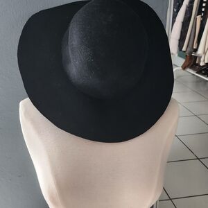 H&M Black Wide-Brim Felt Women's Hat